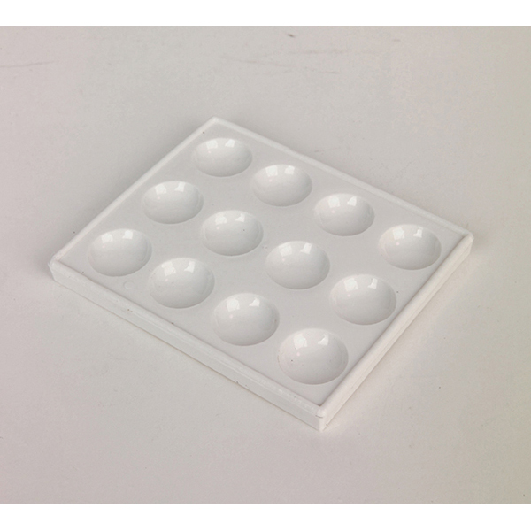 SPOT PLATE, 12 CAVITY, PLASTIC